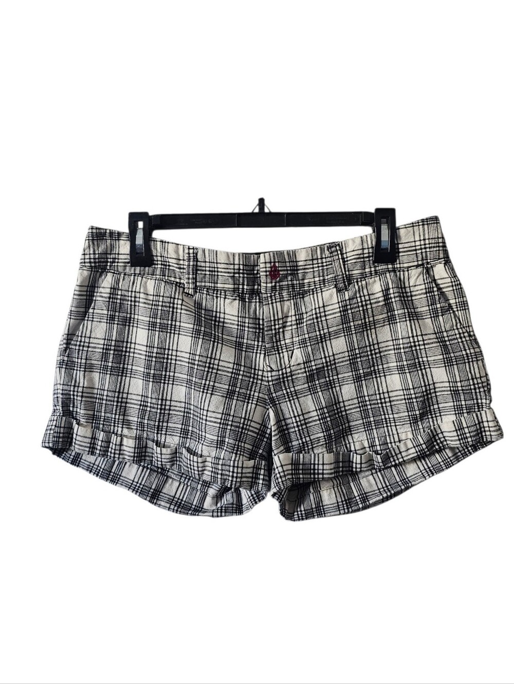 Vintage Volcom Pacsun Plaid Shorts 13 Low Rise Cuffed Pacmeister Skater Y2K